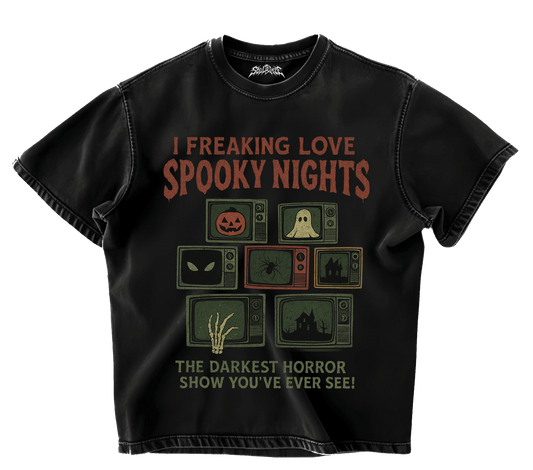 SPOOKY NIGHTS OVERSIZED T-SHIRT