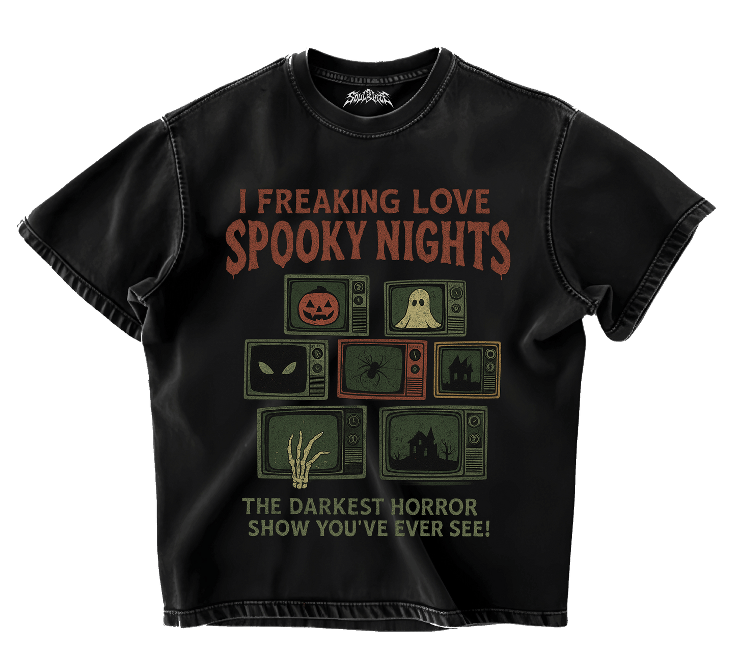 SPOOKY NIGHTS OVERSIZED T-SHIRT